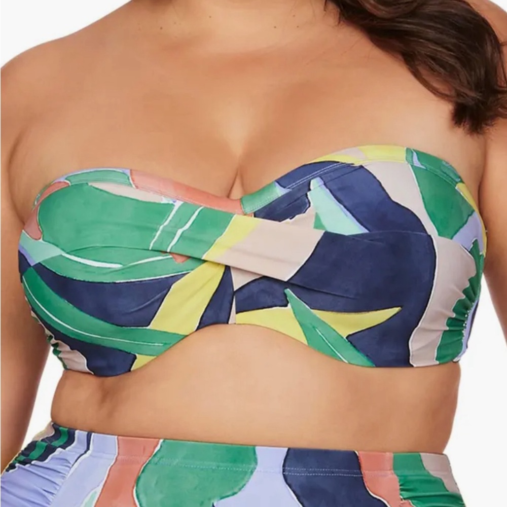 🌼 ARTESANDS  LAV BOTTICELLI UNDERWIRE BIKINI TOP D/DD CUP‎  NWT - Picture 2 of 8